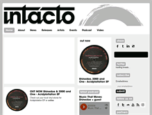 Tablet Screenshot of intactorecords.com